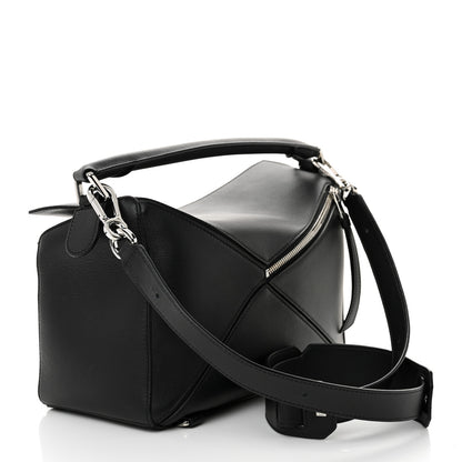 Loewe Calfskin Medium Puzzle Bag Black 3 of 10