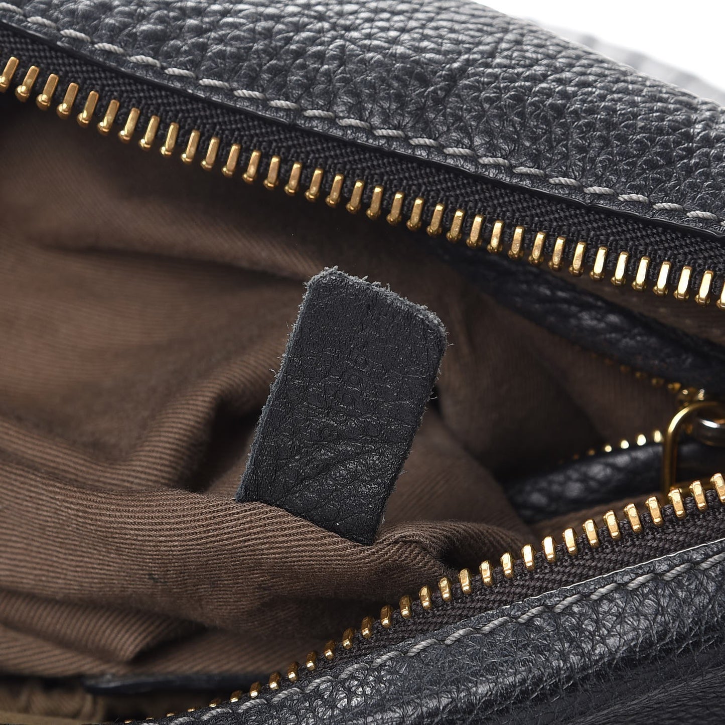 Calfskin Medium Marcie Satchel Black