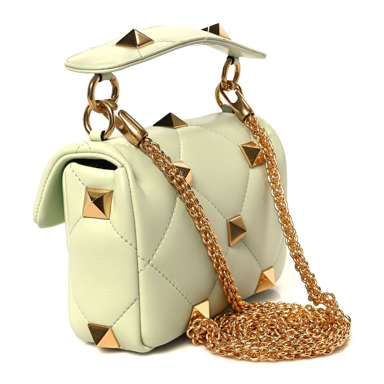 Valentino Garavani Nappa Small Roman Stud Shoulder Bag Ambrosia 3 of 10