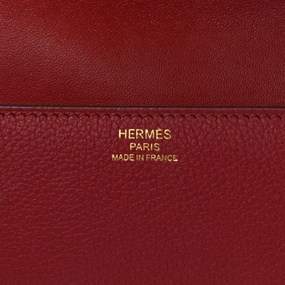 Hermes Evergrain Egee Clutch Rouge H 6 of 10