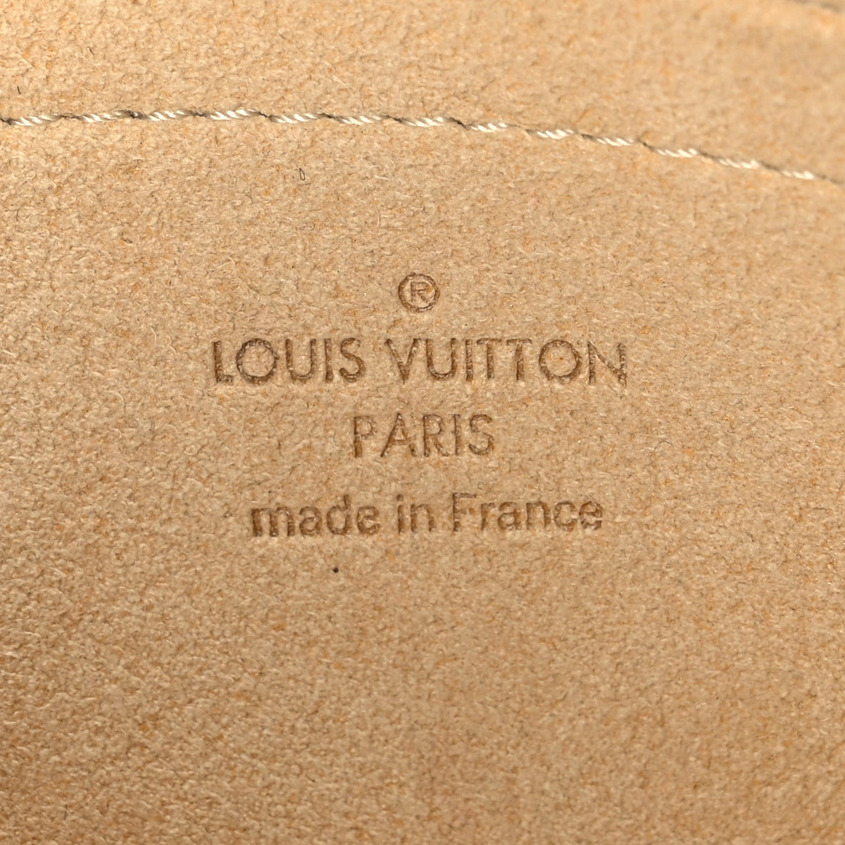 Louis Vuitton Damier Azur Trunks Labels Pochette Milla MM 6 of 10