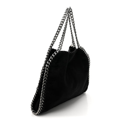 Stella McCartney Faux Pony Hair Falabella Tote Black 3 of 9