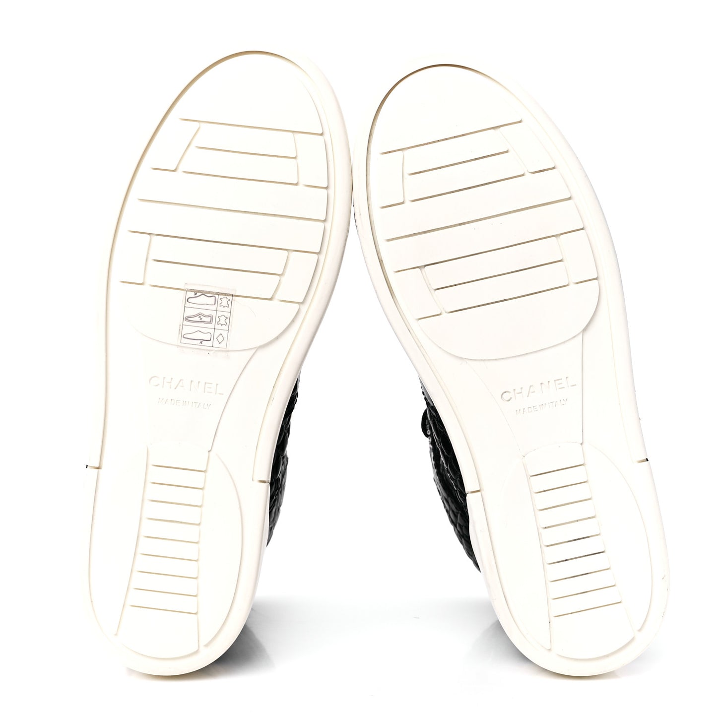 Calfskin Crocodile Embossed Cocodile High Top Sneakers 37 Black