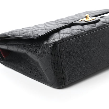 Chanel Caviar Quilted Maxi Double Flap Black 6 of 11