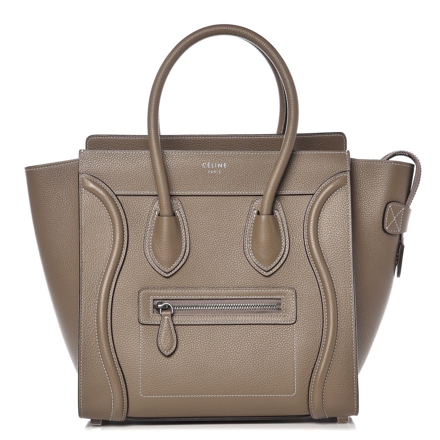 Drummed Calfskin Micro Luggage Souris