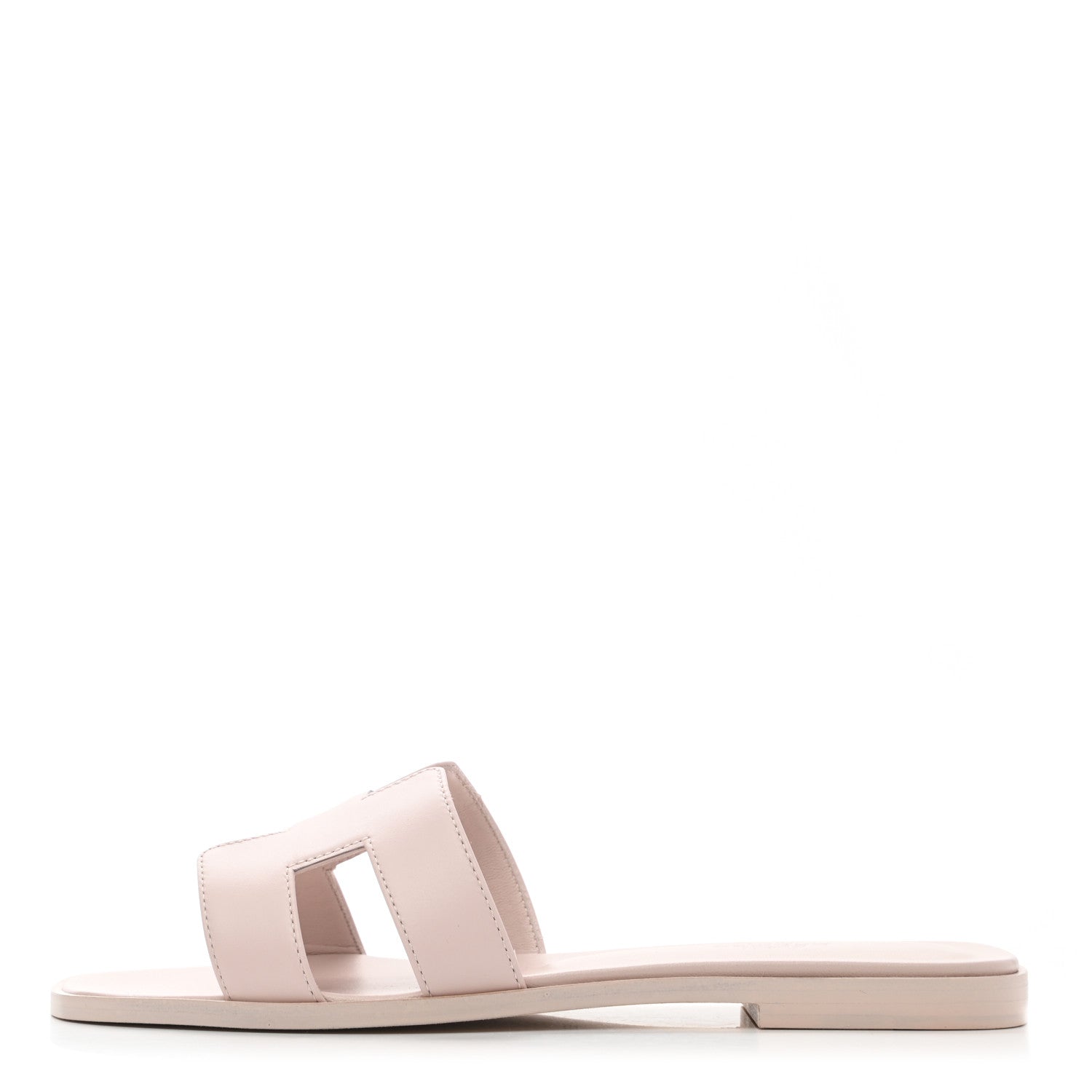 Hermes Box Calfskin Oran Sandals 39 Rose Pale 1 of 9