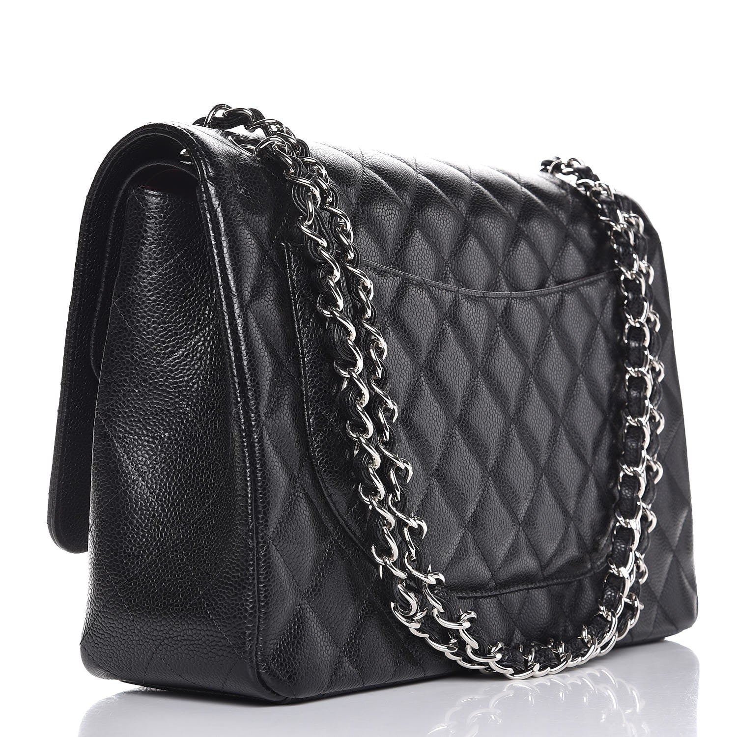 Chanel Caviar Quilted Maxi Double Flap Black 3 of 7