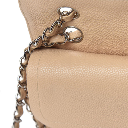 Chanel Caviar Quilted Medium Double Flap Beige Clair 15 of 16