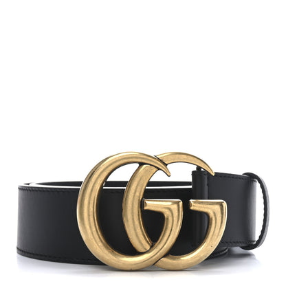 Gucci Calfskin Double G 40mm Belt 75 30 Black 1 of 5