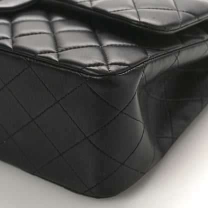 Chanel Lambskin Quilted Jumbo Double Flap Black 9 of 13