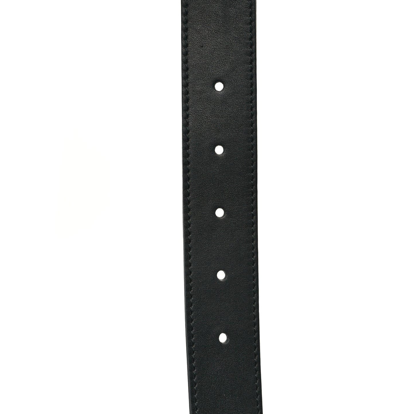 Calfskin Crystal Interlocking G Belt 105 42 Black