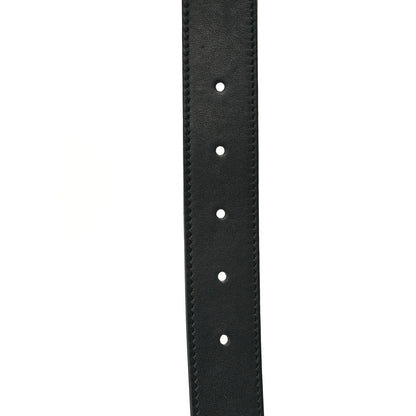 Gucci Calfskin Crystal Interlocking G Belt 105 42 Black 4 of 8