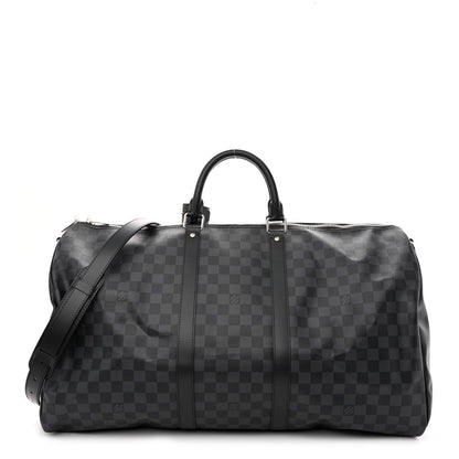 Louis Vuitton Damier Graphite Keepall Bandouliere 55 1 of 10