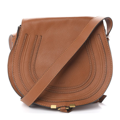 Chloe Calfskin Medium Marcie Round Crossbody Bag Tan 1 of 9
