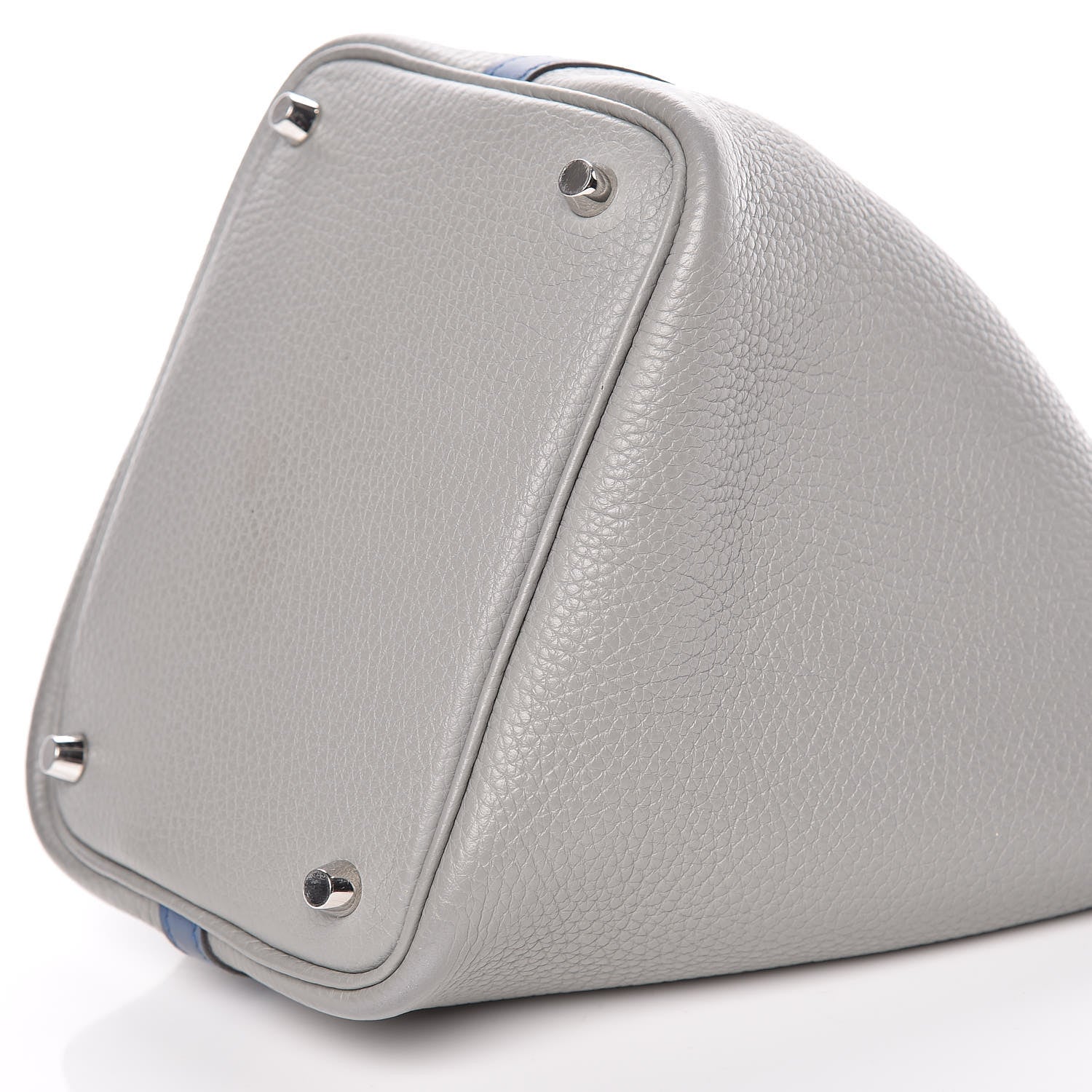 Hermes Taurillon Clemence Picotin Lock 18 PM Gris Mouette Bleu Agate 9 of 9