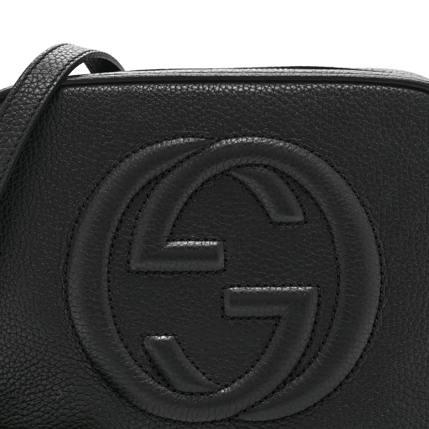 Gucci Pebbled Calfskin Small Soho Disco Bag Black 9 of 11