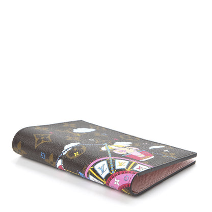 Louis Vuitton Monogram 2020 Christmas Animation Big Wheel Passport Cover Rose Ballerine 3 of 9