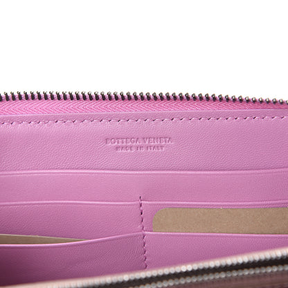 Bottega Veneta Nappa Ayers Intrecciato Zip Around Wallet Violet 5 of 5