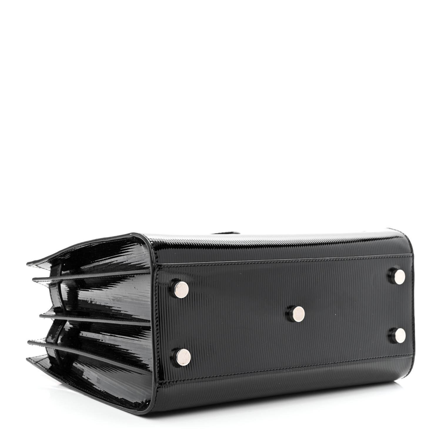 Saint Laurent Ribbed Patent Calfskin Baby Sac De Jour Black 4 of 13
