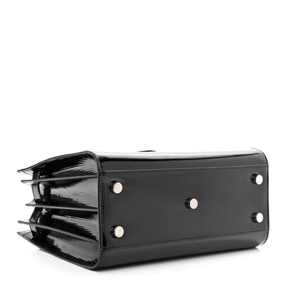 Saint Laurent Ribbed Patent Calfskin Baby Sac De Jour Black 4 of 13