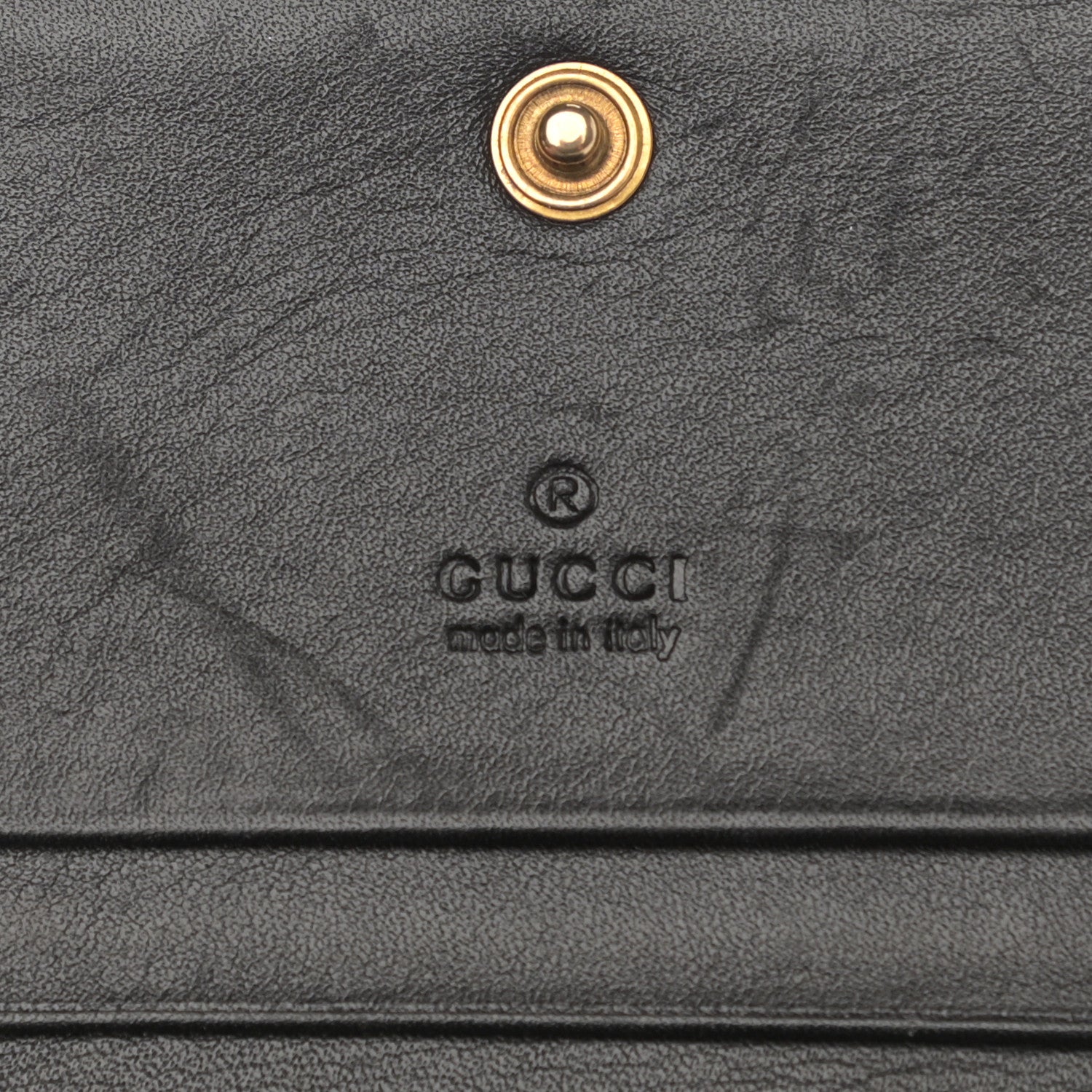 Gucci Calfskin Matelasse GG Marmont Card Case Wallet Black 6 of 10