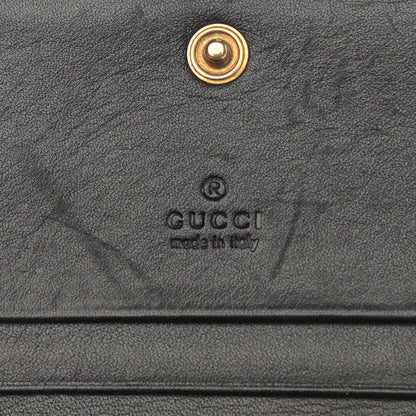 Gucci Calfskin Matelasse GG Marmont Card Case Wallet Black 6 of 10