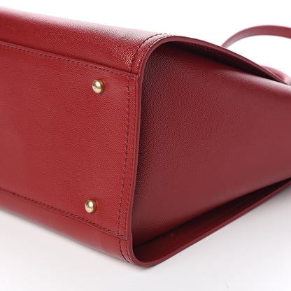 Chanel Caviar Small Studded Deauville Tote Red 8 of 9