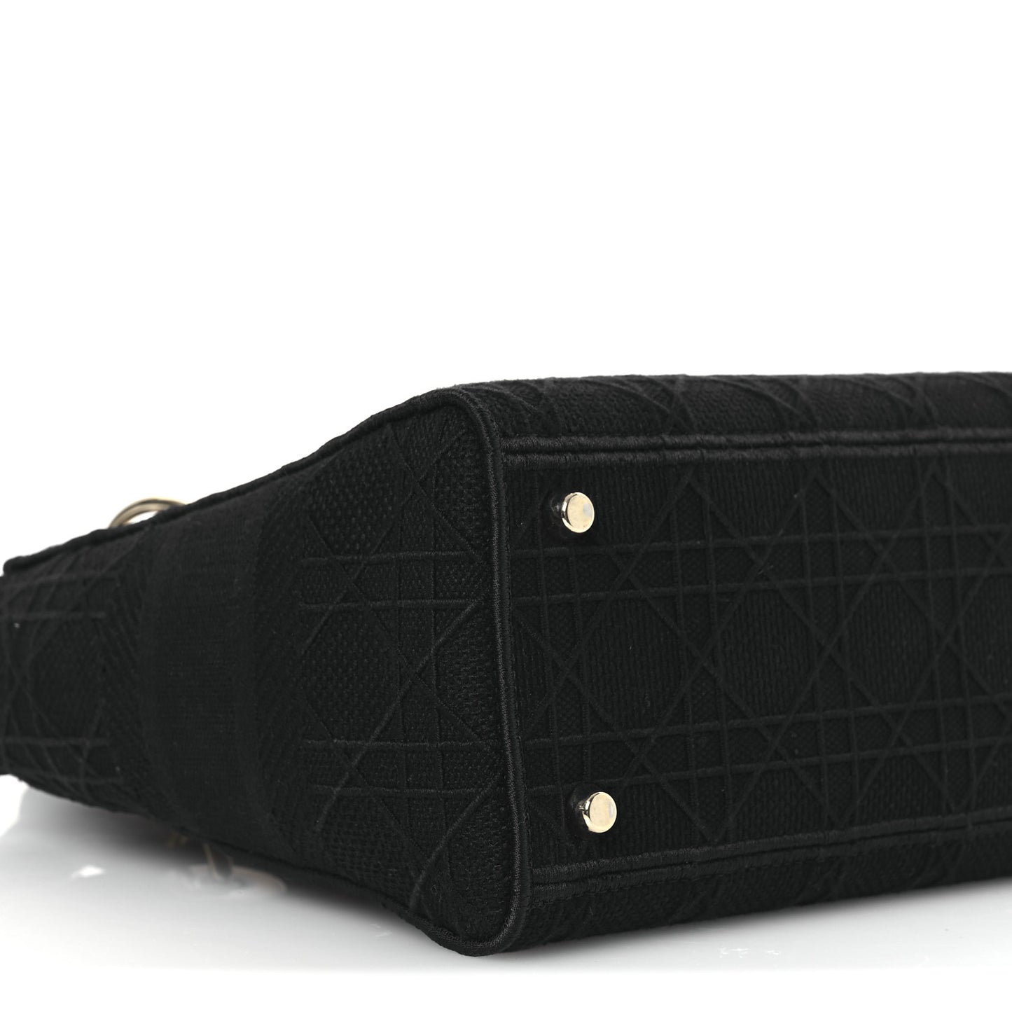 Canvas Embroidered Cannage Medium Lady D-Lite Black