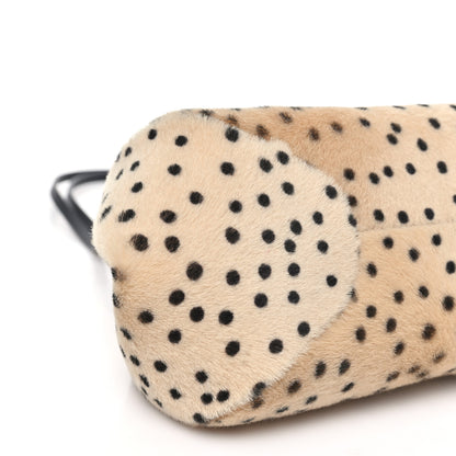 Chanel Pony Hair Cheetah Print Pretty CC Clutch With Strap Light Beige Black 9 of 11