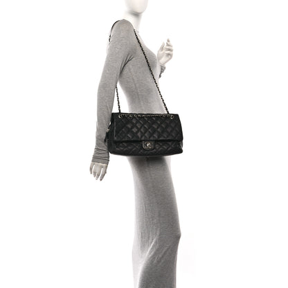 Chanel Caviar Quilted Jumbo Easy Flap Black 2 of 10