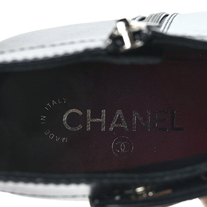 Chanel Iridescent Calfskin CC Turnlock Ankle Boots 40 Black 8 of 9