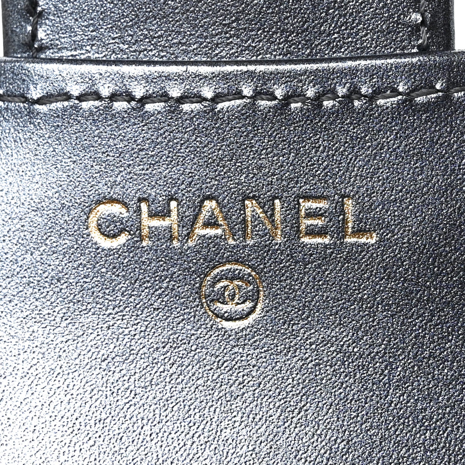 Chanel Iridescent Lambskin Quilted Compact Flap Navy 6 of 7