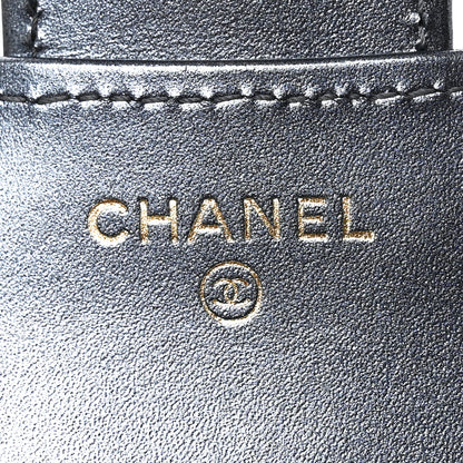 Chanel Iridescent Lambskin Quilted Compact Flap Navy 6 of 7
