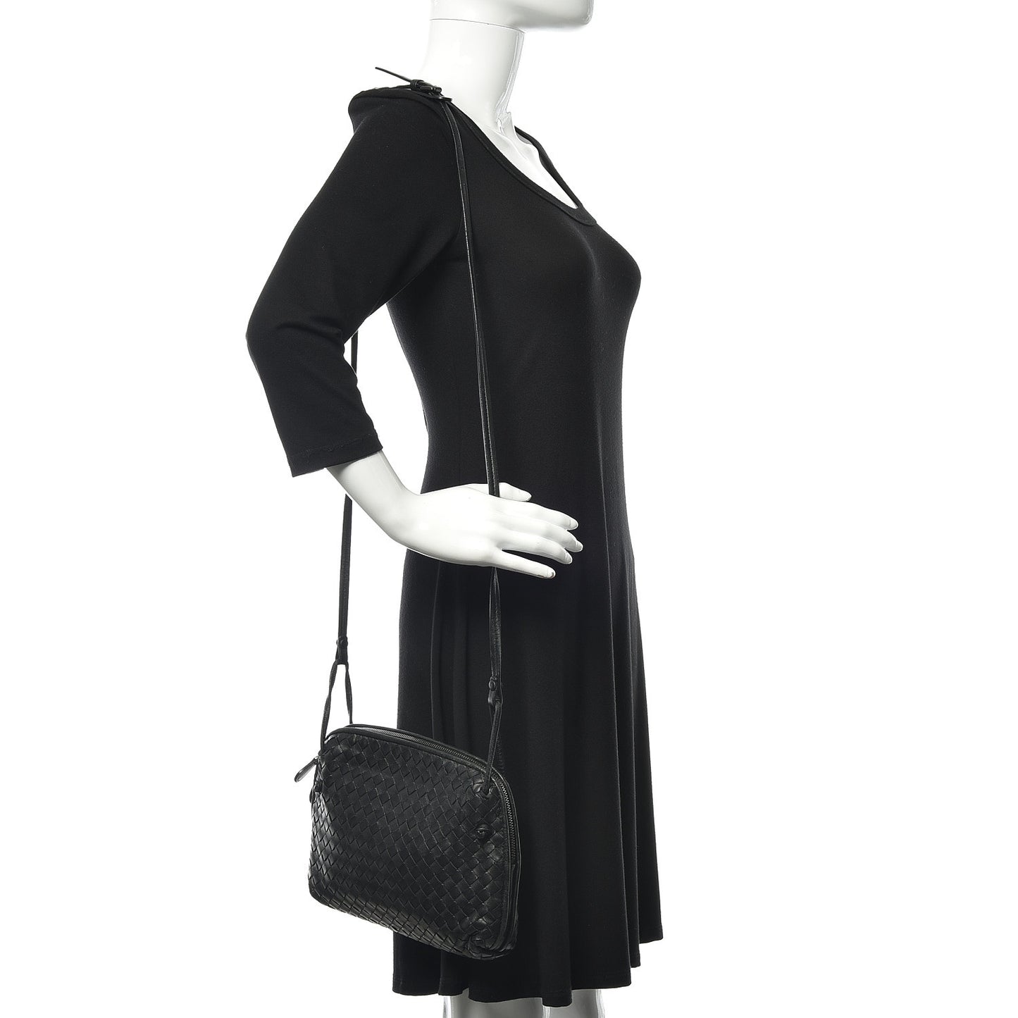 Nappa Intrecciato Nodini Bag Black
