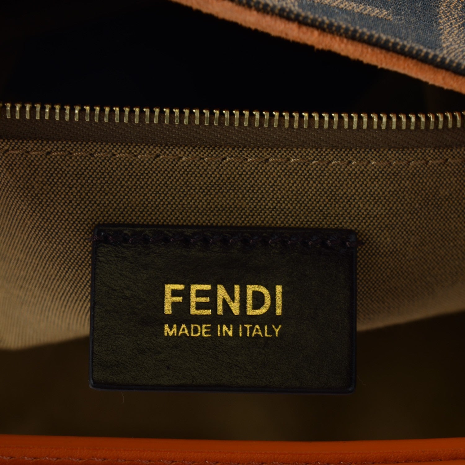 Fendi Zucca Large Hobo Tobacco Orange 6 of 9
