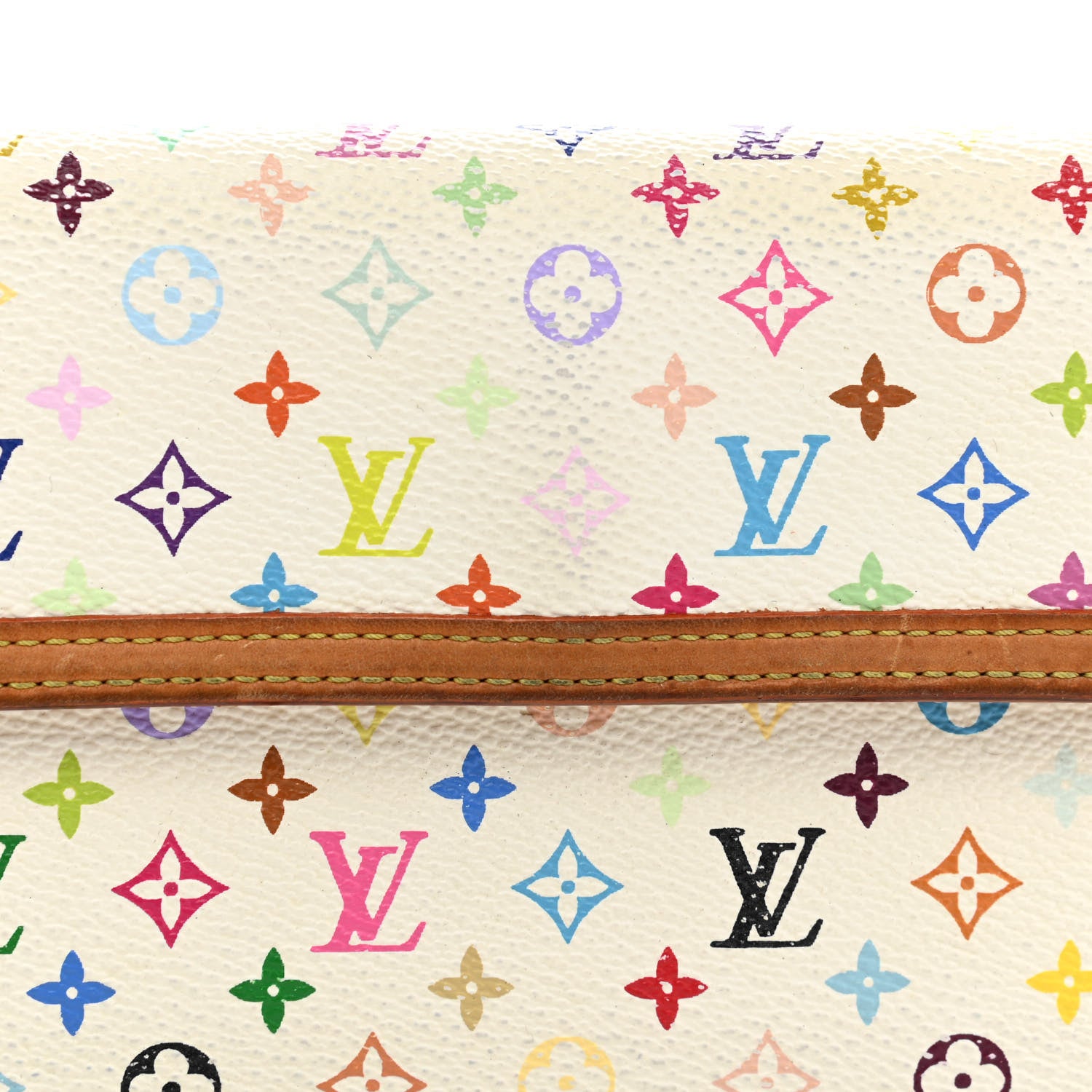 Louis Vuitton Monogram Multicolor Porte Tresor International Wallet White 9 of 9