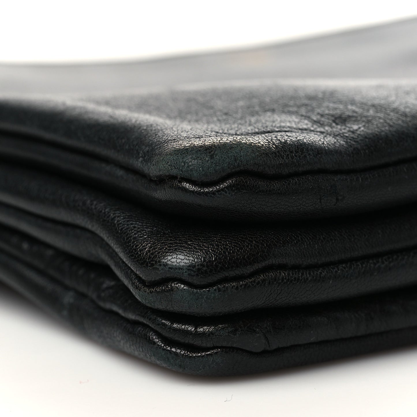 Lambskin Large Trio Crossbody Bag Black