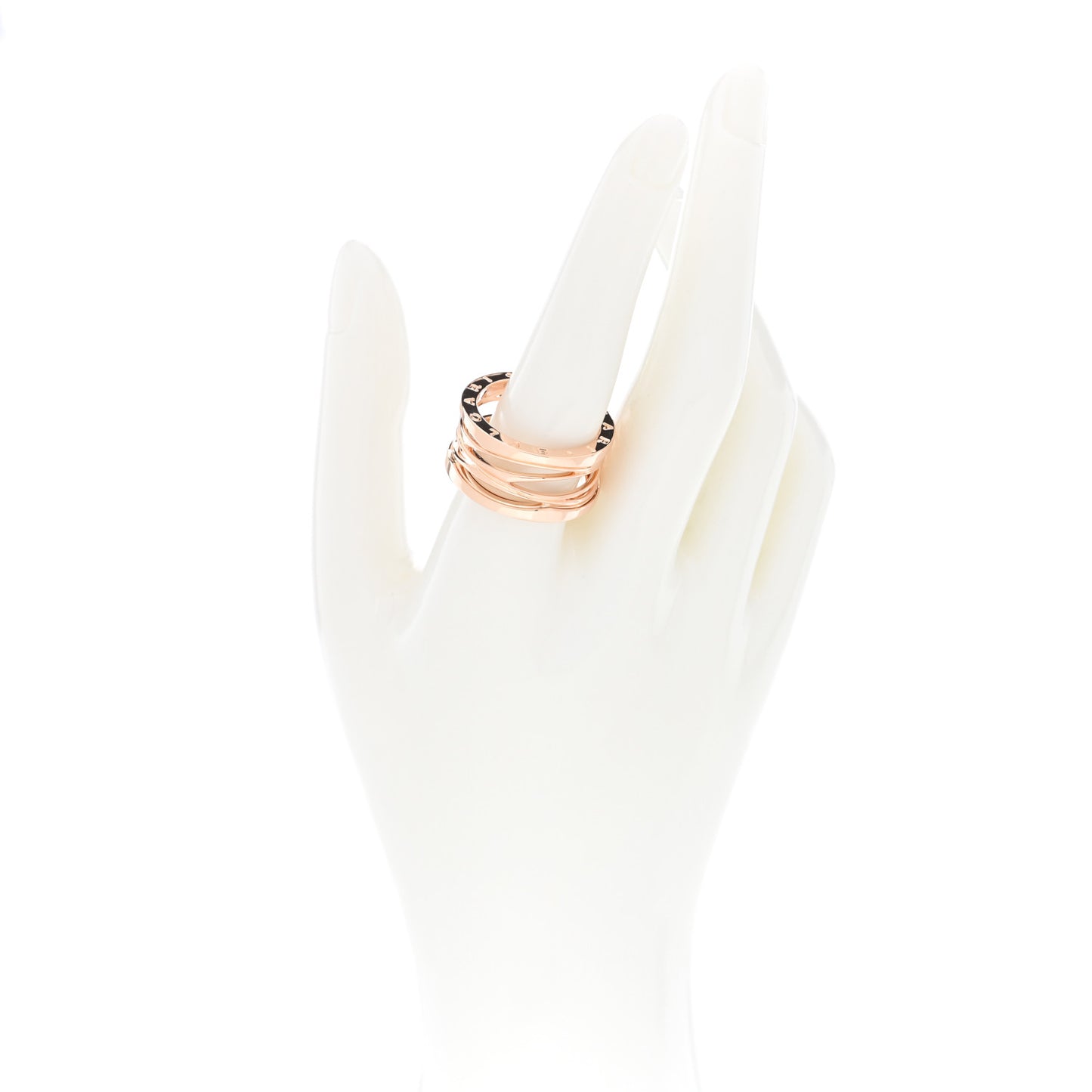18K Rose Gold B.Zero1 Legend Four-Band Ring 62 10