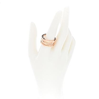 Bulgari 18K Rose Gold B.Zero1 Legend Four-Band Ring 62 10 2 of 5