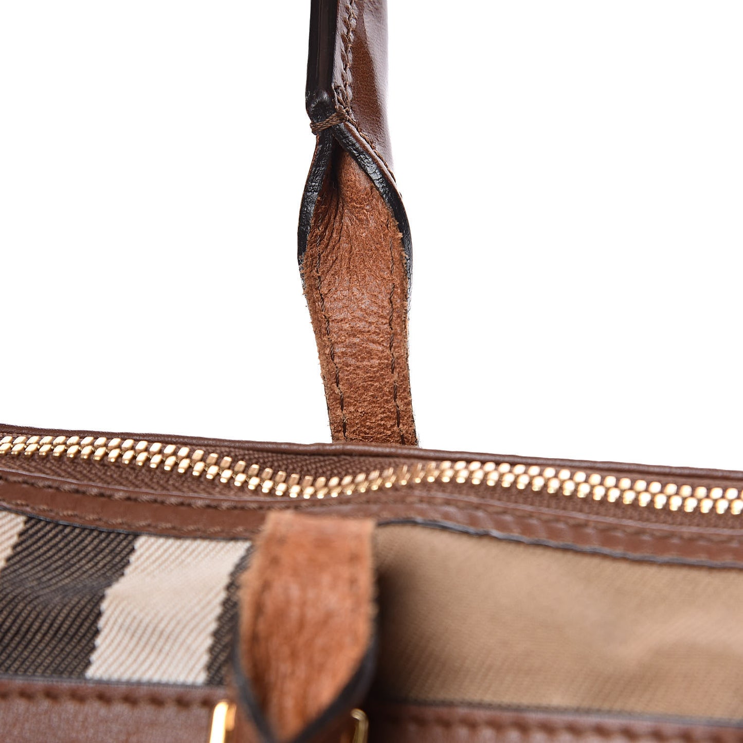 Calfskin House Check Small Salisbury Tote Brown