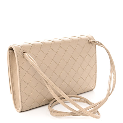 Bottega Veneta Nappa Intrecciato Andiamo Pouch On Strap Ecru 3 of 9