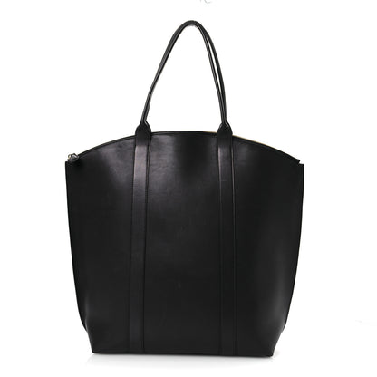 The Row Polished Saddle Calfskin Dante Tote Black 1 of 14