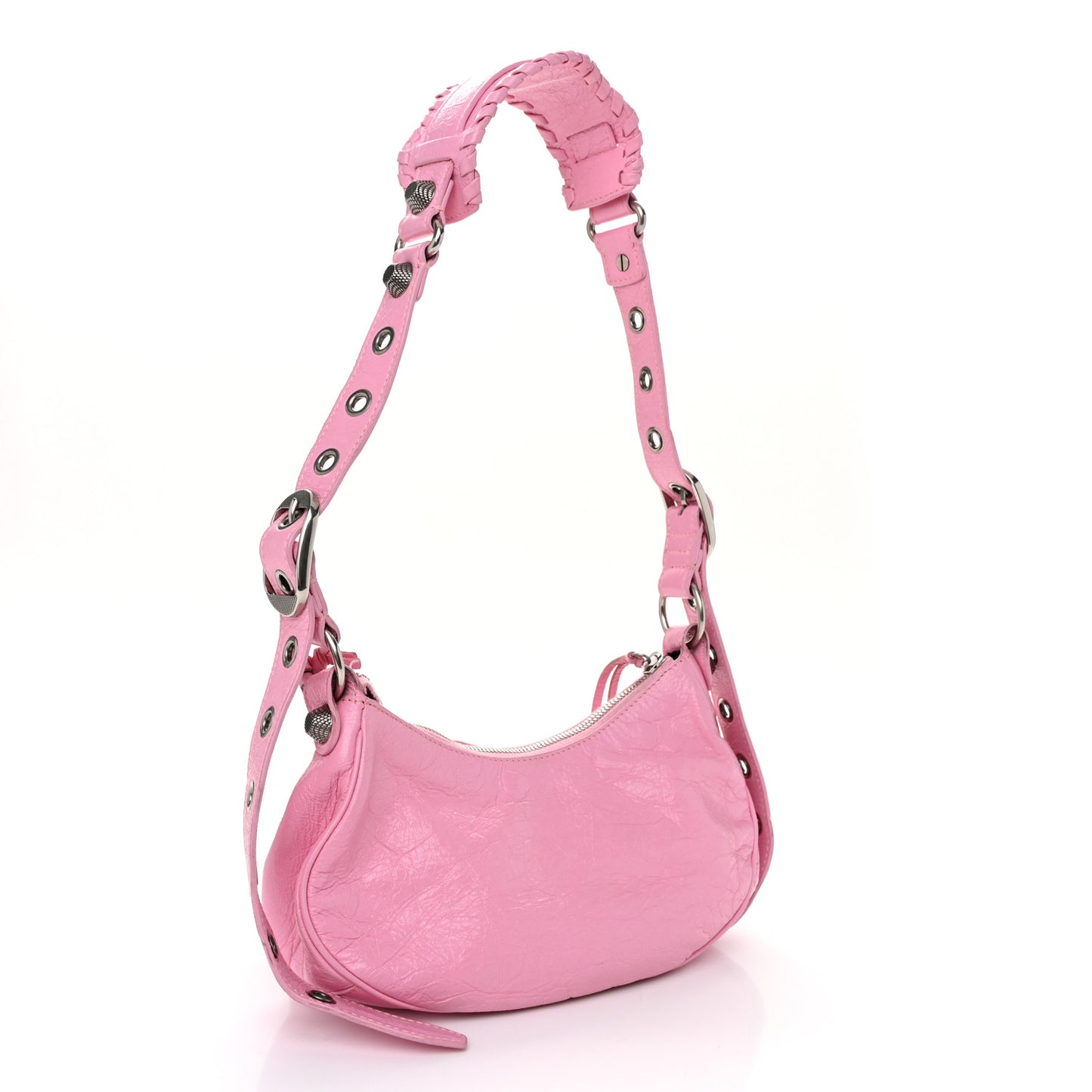 Agneau Arena Le Cagole Shoulder Bag XS Candy Pink