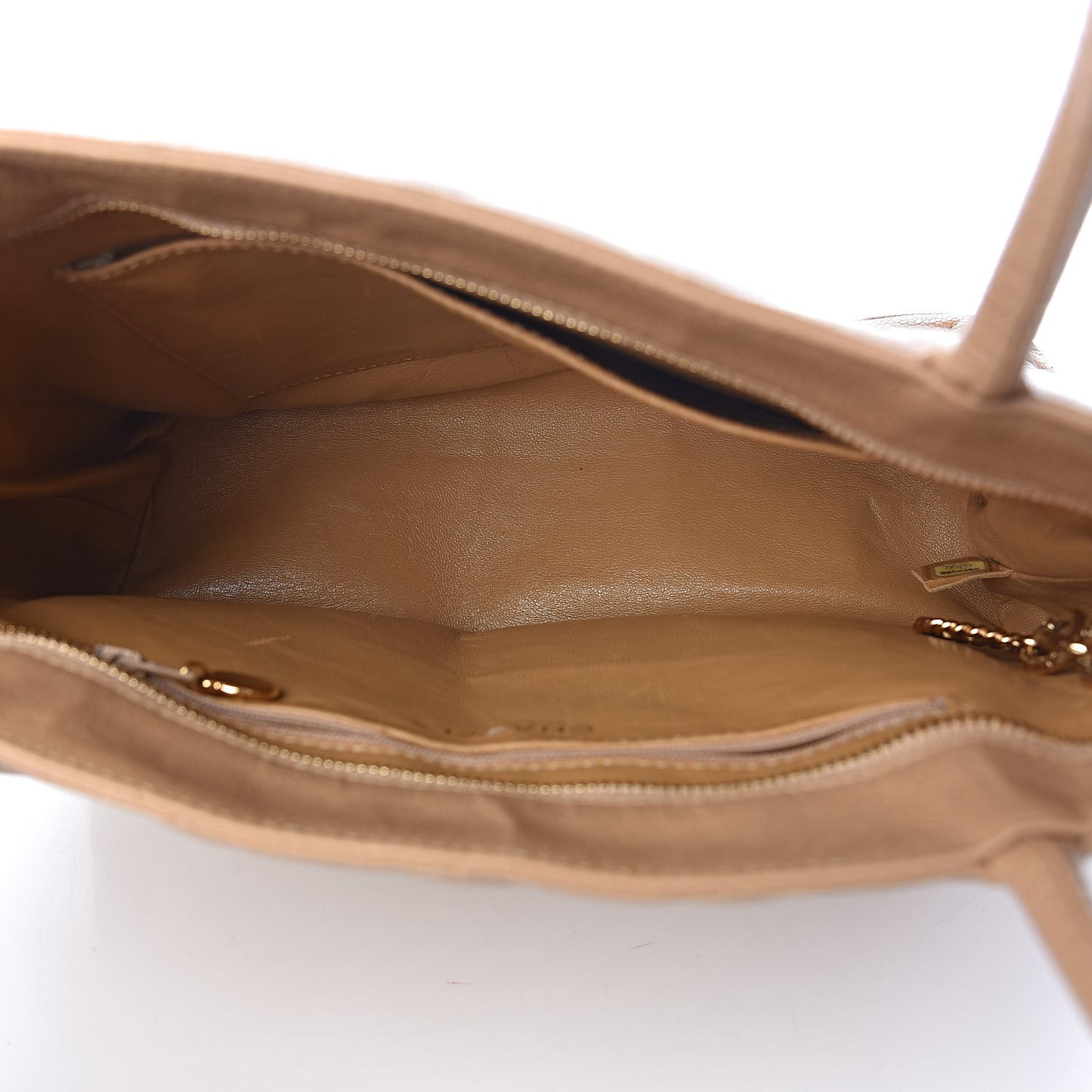 Caviar Quilted Medallion Tote Beige