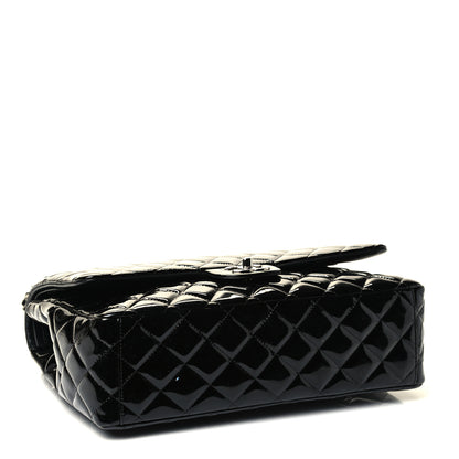 Chanel Patent Quilted Maxi Double Flap Black 3 of 4