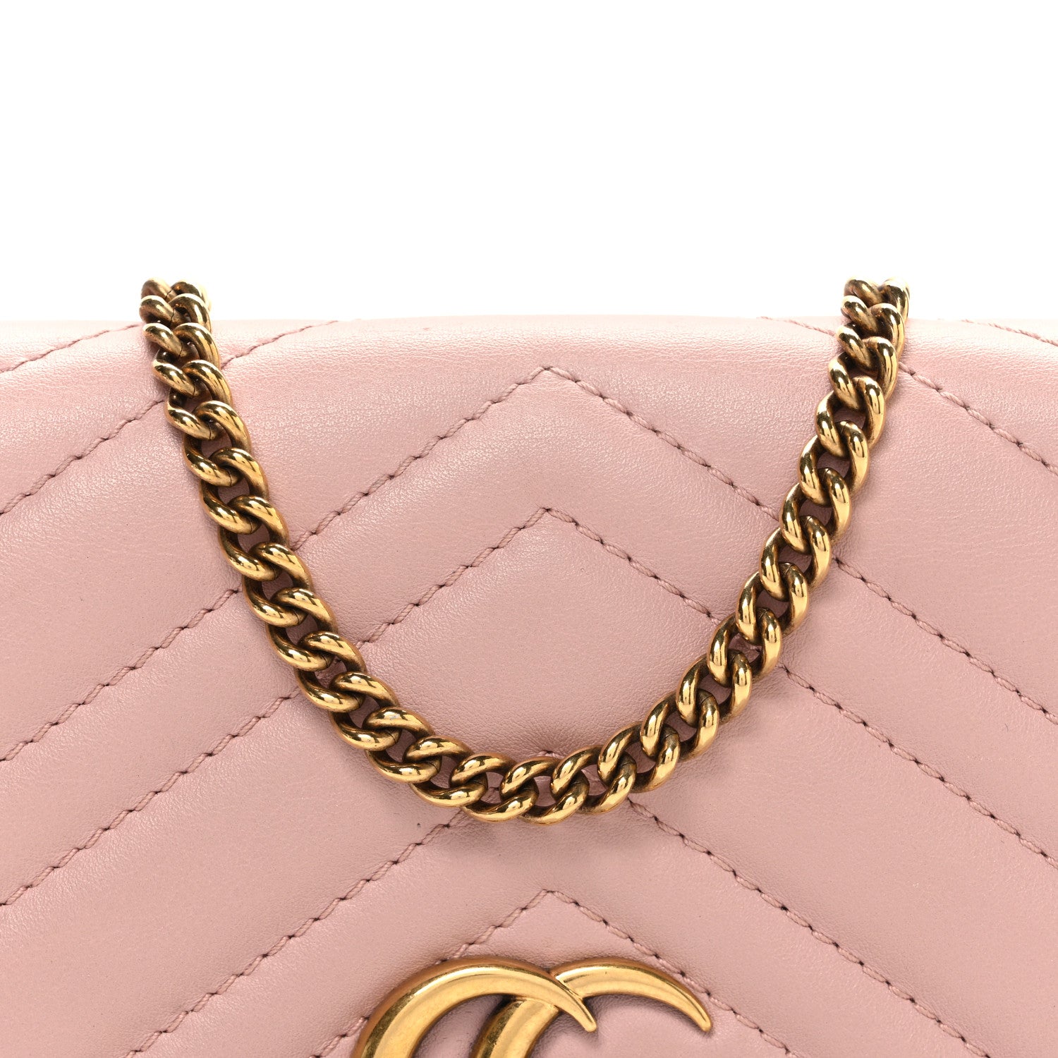 Gucci Calfskin Matelasse GG Marmont Mini Bag  Perfect Pink 7 of 10