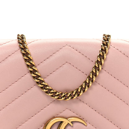 Gucci Calfskin Matelasse GG Marmont Mini Bag  Perfect Pink 7 of 10