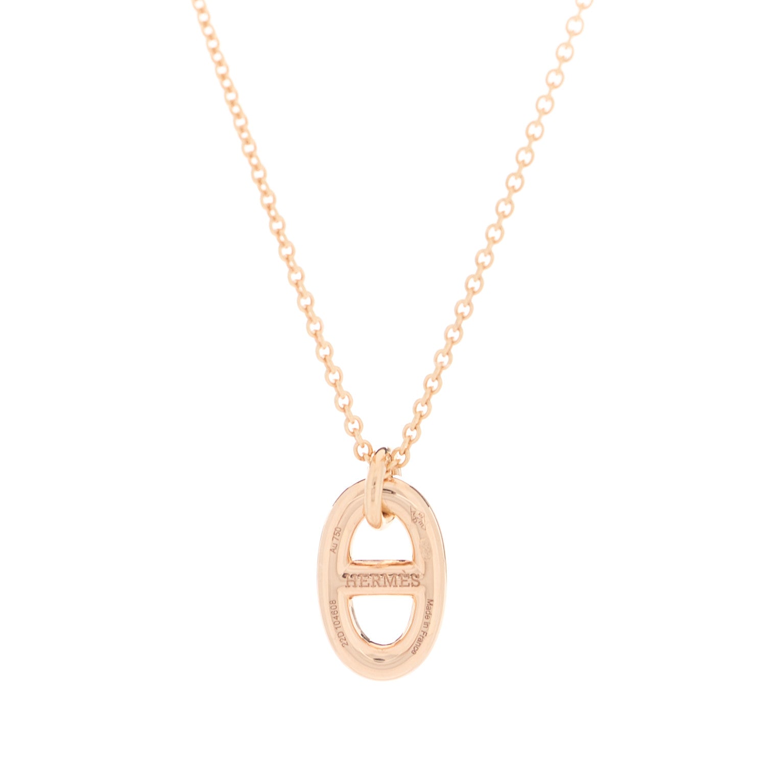 Hermes 18K Rose Gold PM Farandole Pendant Necklace 5 of 5