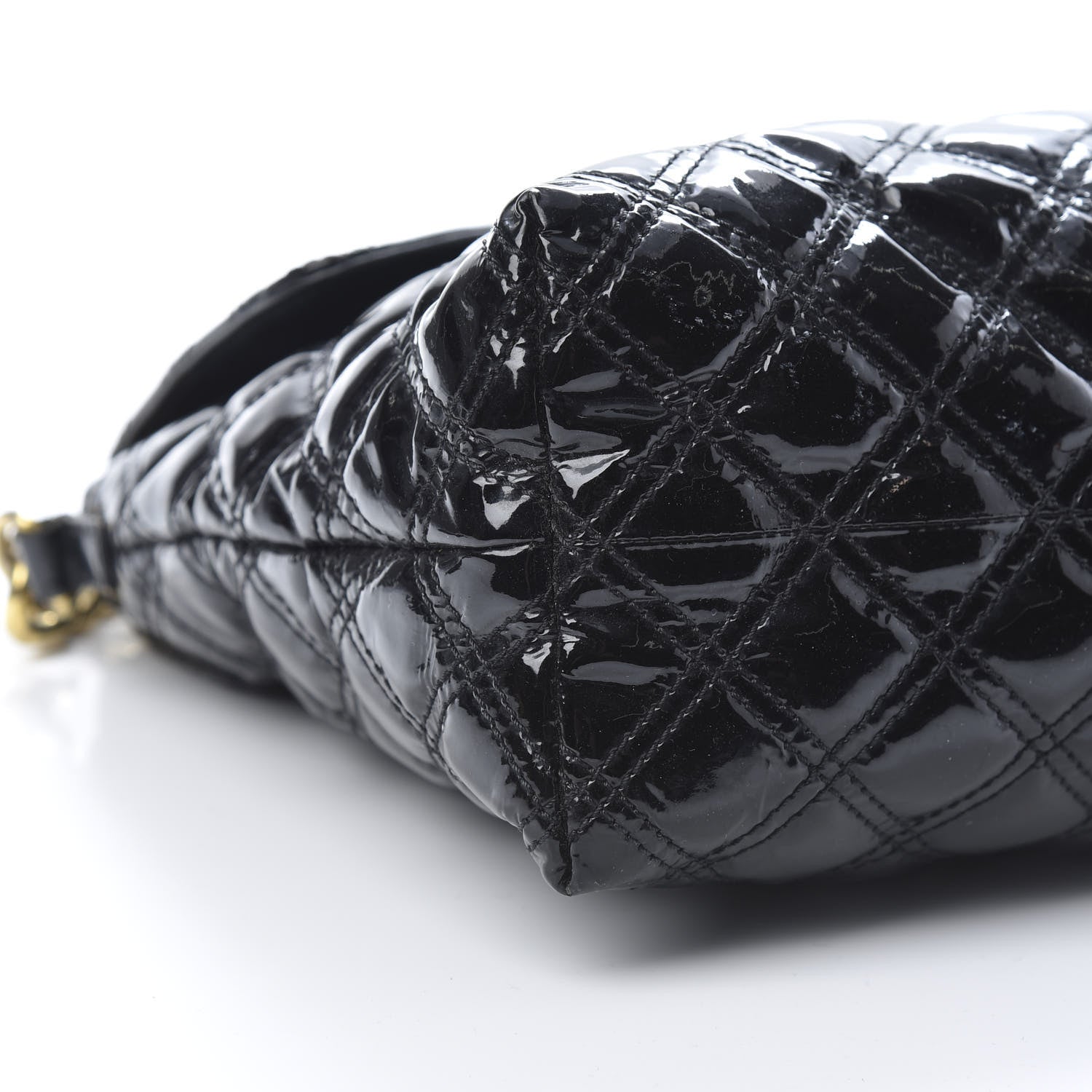 Marc Jacobs Patent Quilted The XL Single Flap Black 9 of 12