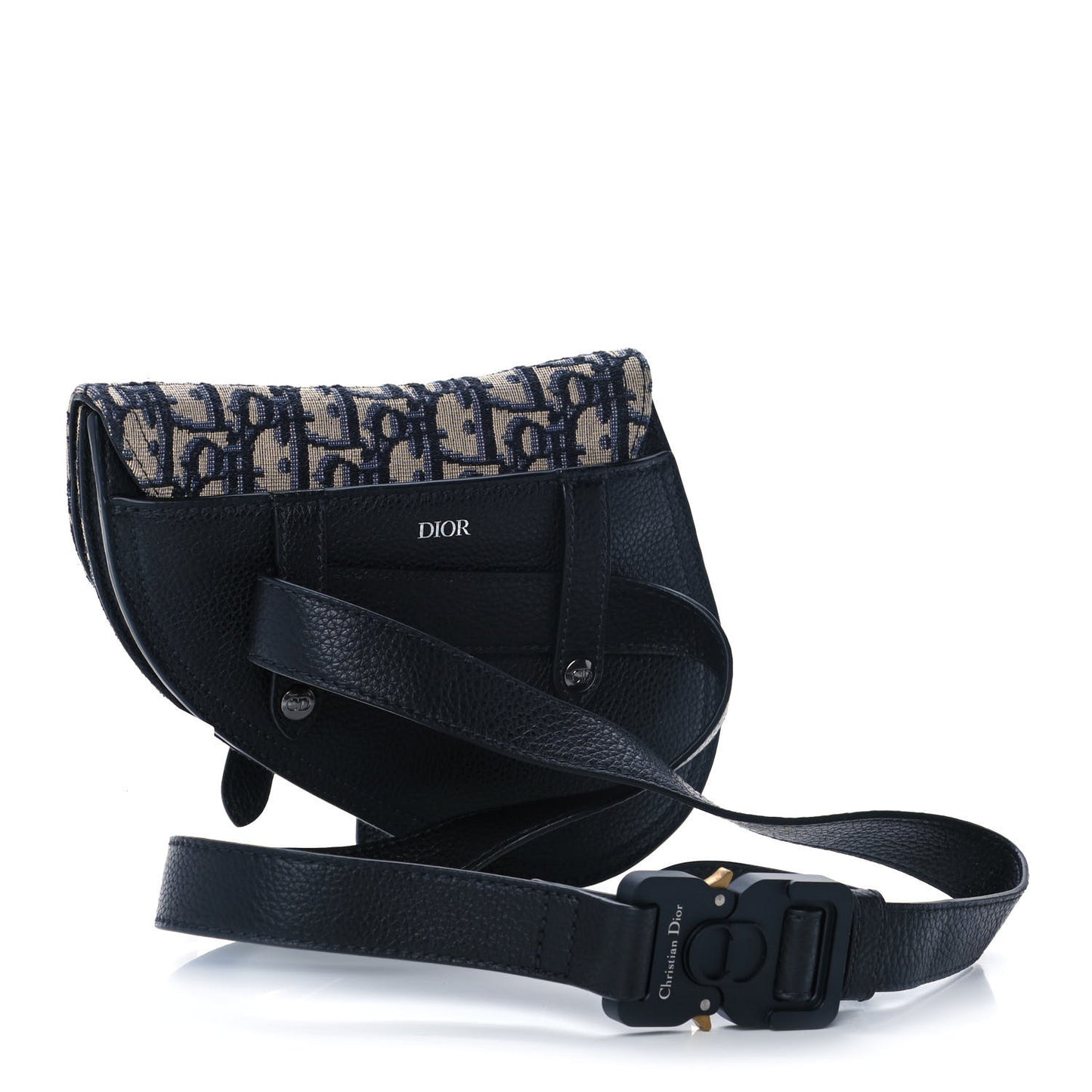 HOMME Oblique Saddle Belt Bag Blue